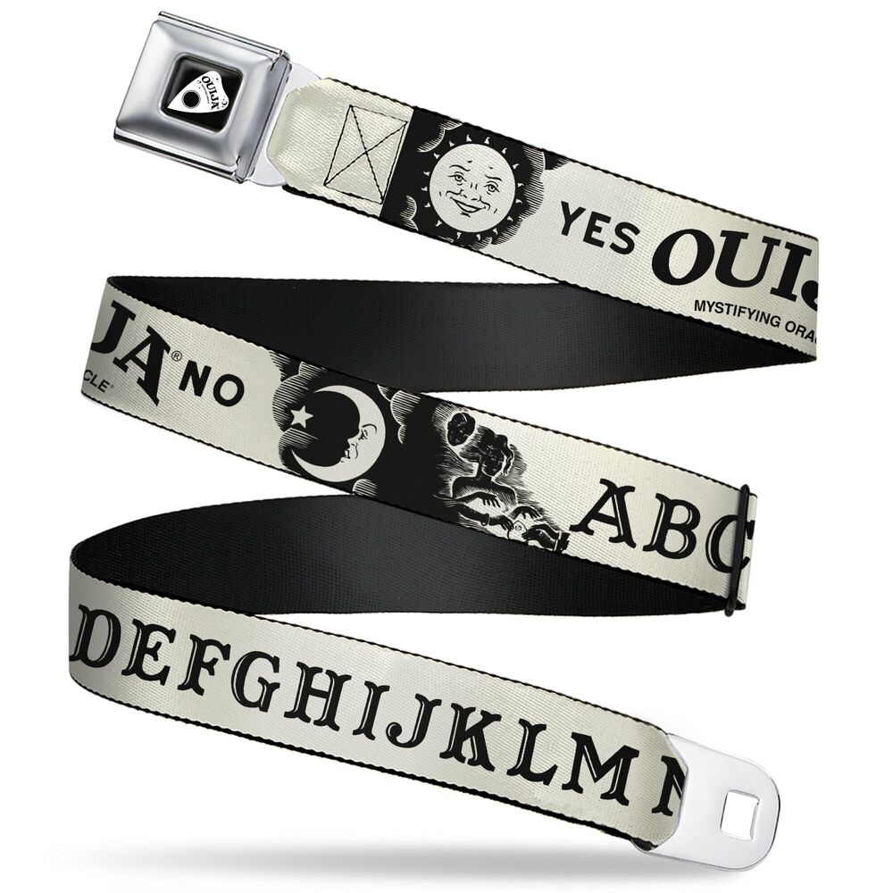 9705 Ouija Board Belt, Seatbelt Buckle, Ouija Board Letters and Elements